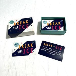 Break the Ice Card Game Wild Fizz Get to Know Your Friends Ice Breaker Questions